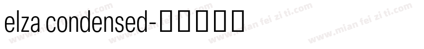 elza condensed字体转换